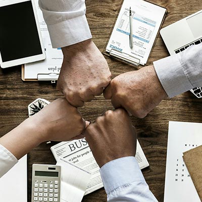 Business Team Fist Bump