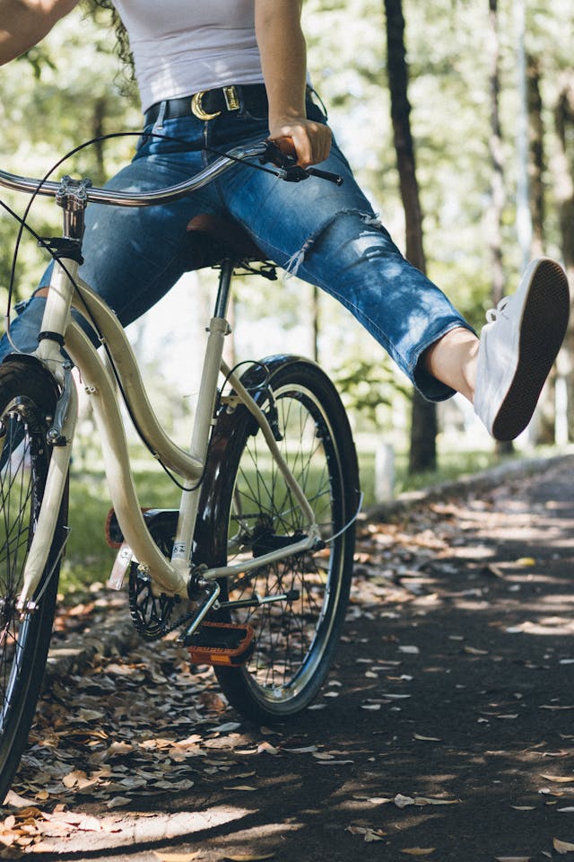 Bicycle-woman