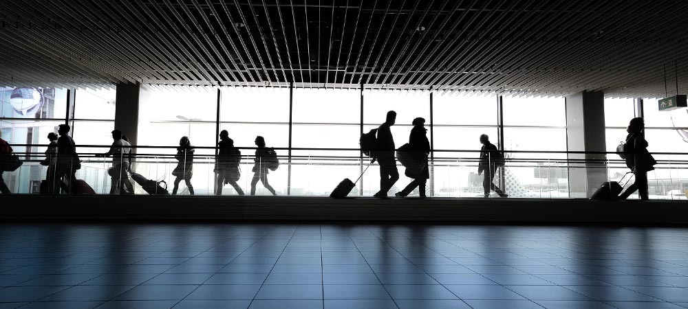 Airport People Walking